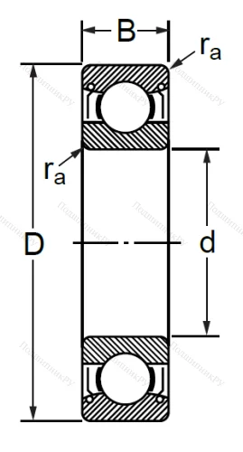 Шариковый однорядный подшипник 76-80317 (6317 ZZC 3) в Ростове-на-Дону