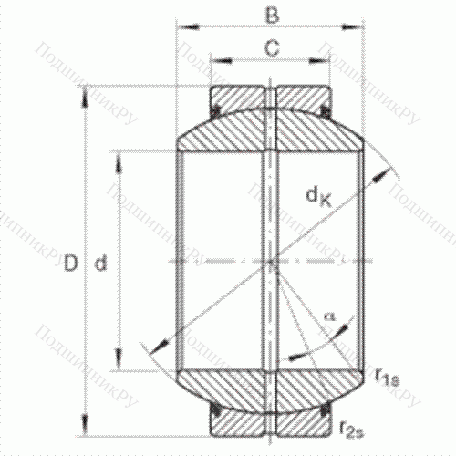Подшипник шарнирный GE 50-FO-2RS