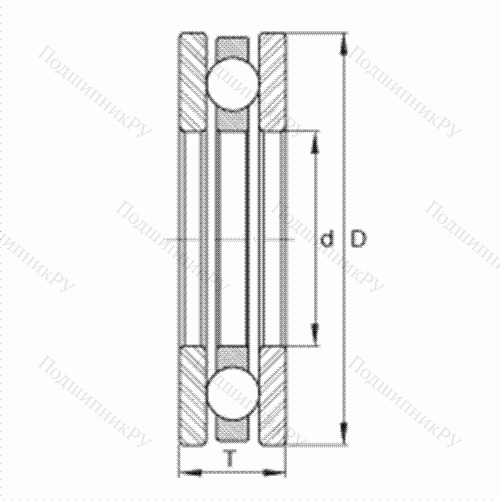Подшипник шариковый упорный EW 1-3/8 от производителя  INA