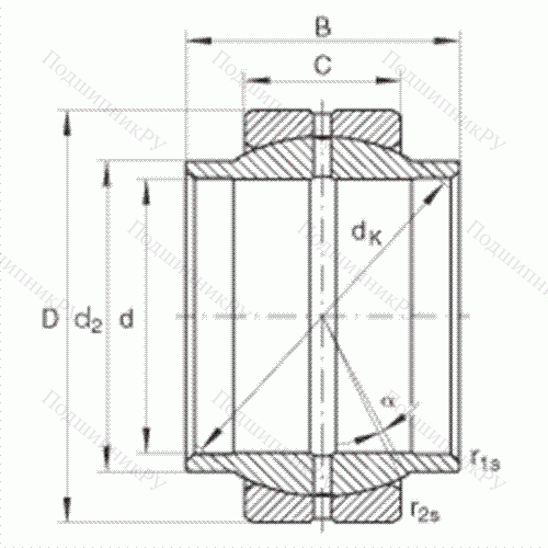 Подшипник шарнирный GE 100-LO