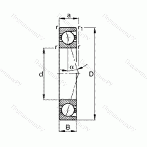 Подшипник шпиндельный B 7218-C-T-P 4S от производителя  FAG Подшипник шпиндельный B 7218-C-T-P 4S от производителя  FAG